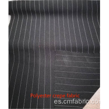 Tela de crepe de poliéster tejido con Lurex